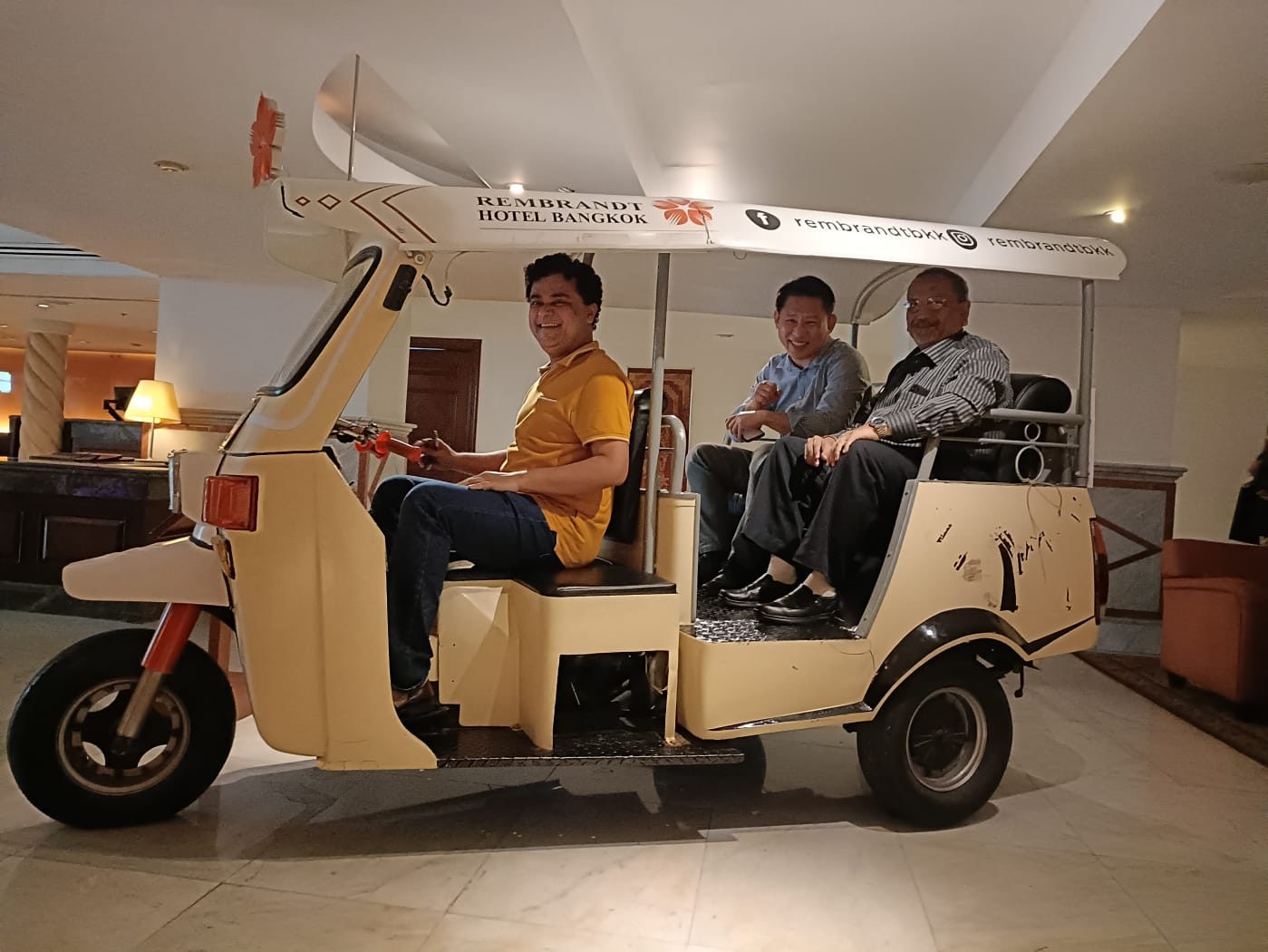 Rajiv Pande with colleagues in Bangkok